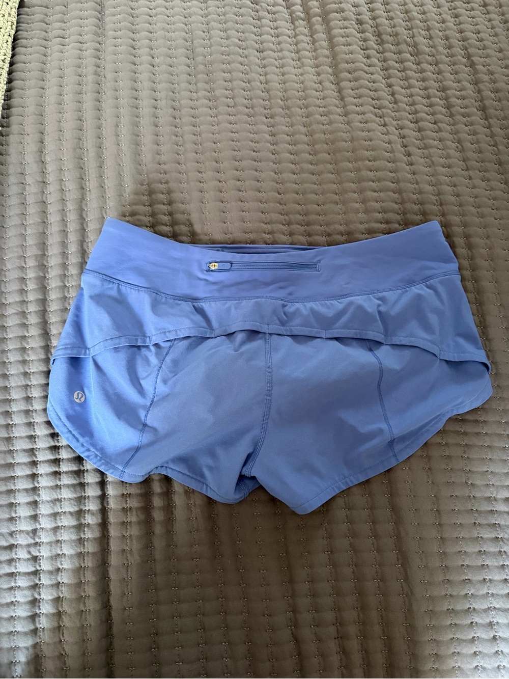lululemon athletica Periwinkle Layered Running Shorts - Picture 2 of 3